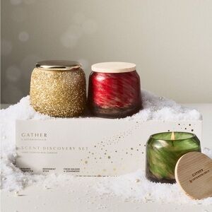 Anthropologie The Gather Candle Gift Set | 3 Candles | NIB